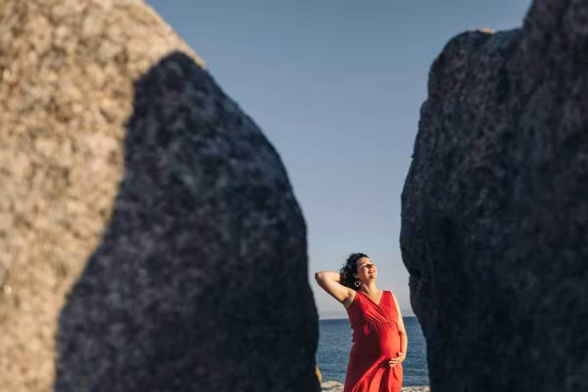 Séance maternité en Bretagne photographe grossesse