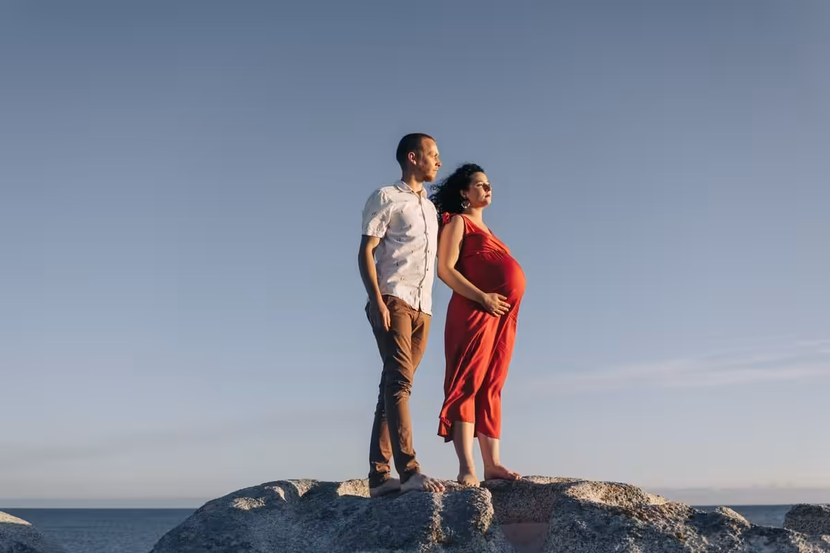 Séance maternité en Bretagne photographe grossesse