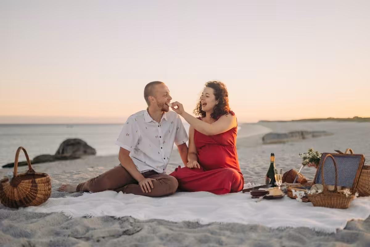 Séance maternité en Bretagne photographe
